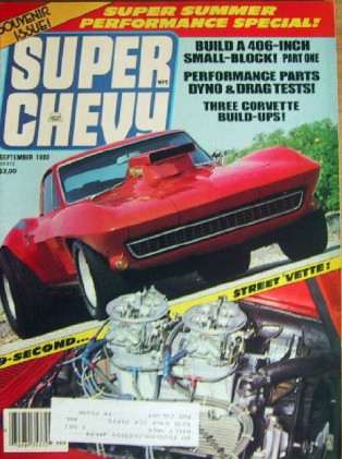 SUPER CHEVY 1983 SEPT - TONS of CORVETTES, BLOWN CAMARO